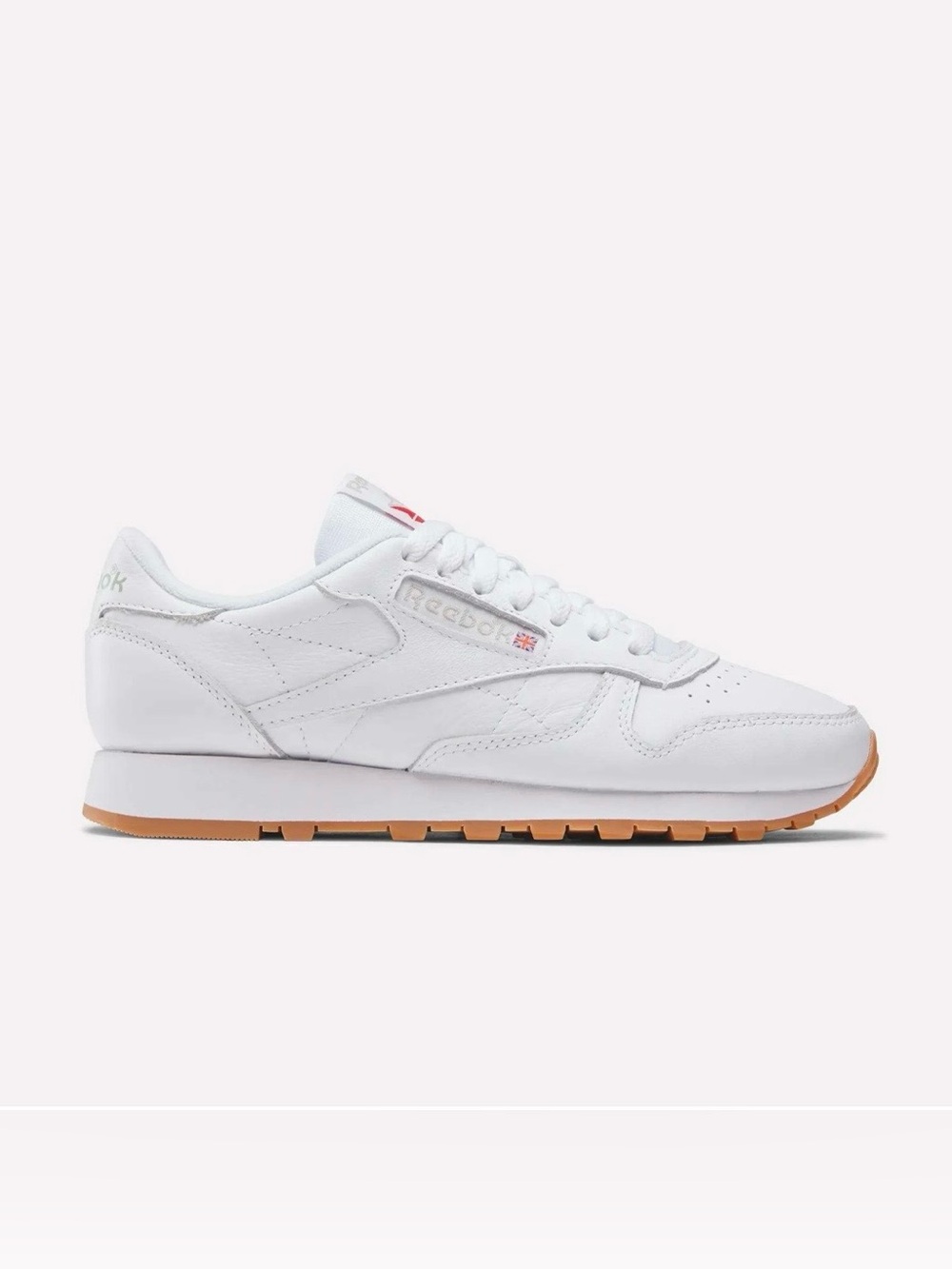 Reebok Women's Classic Leather Shoes in White/Gum, Women’s Size 8 - Used MSRP$85